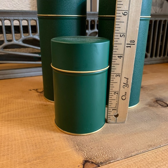 Kitchen Vintage Three Piece Emerald Green Canister Set Poshmark